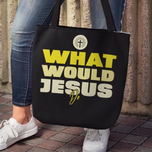 WWJD – イエスは何をするのか?トートバッグ トートバッグ