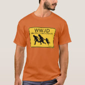 WWJD：イエスは誰を救うのか？ – ミスターPシャツ Tシャツ (正面)