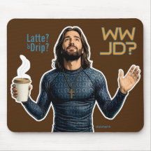 WWJD コーヒーの気分、毎日イエス、毎日ラテ
