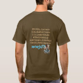 WWJD コーヒー ヴァイブス、毎日がイエス、ラテ ラブ Tシャツ (裏面)