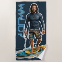 WWJD サーファーのビブラ、毎日イエス、毎日信仰