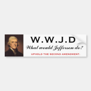 WWJD 1 バンパーステッカー