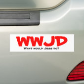 WWJD、Jessは何をしますか。 バンパーステッカー (車上)