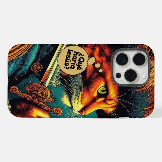 WWJD PinB iPhoneケース (裏面横)