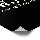 Wwjd Probably Flip Tables Funny Christian Jesus Bi ポスター (角)