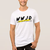 WWJD Shirt – Minimalist Highlight Design トライブレンドＴシャツ (正面)