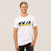 WWJD Tシャツ - ミニマリストハイライトデザイン (正面全面)