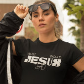 WWJD Typographic Statement Shirt Tシャツ