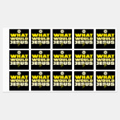 WWJD – What Would Jesus Do? Square Stickers ラベル (シート)