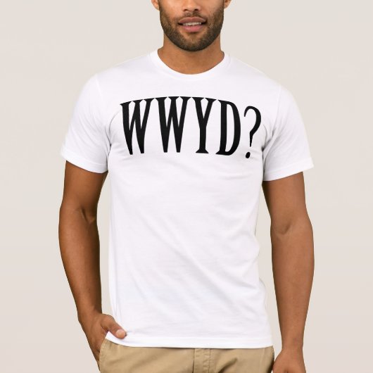 WWJD/WWYDか。 Yeshuaかイエス・キリストTシャツをする何が Tシャツ (正面)