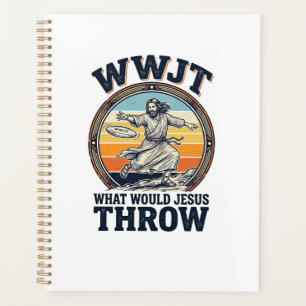 WWJT イエス様は何を投げる？ヴィンテージ ディスクTシャツ_1 プランナー手帳