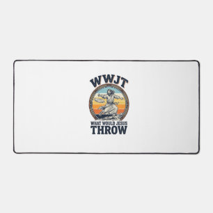 WWJT ビンテージ ディスクTシャツ_1 デスクマット