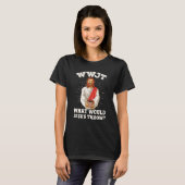 WWJT What would Jesus throw funny pottery Tシャツ (正面フル)