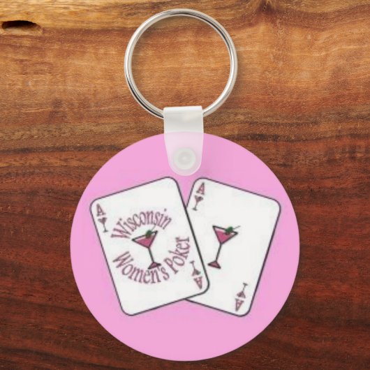 WWPキーチェーンまたはトランプのポーカーカードガード キーホルダー (正面)