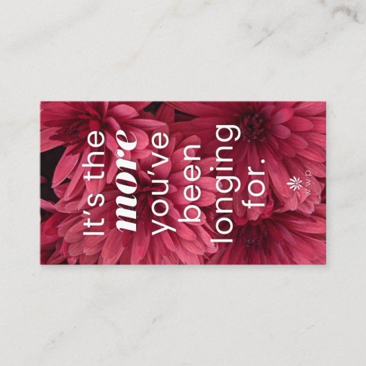 WWP招待状カード（小） 名刺 (正面)