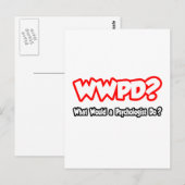 WWPD...心理学者は何をするか？ ポストカード (正面/裏面)