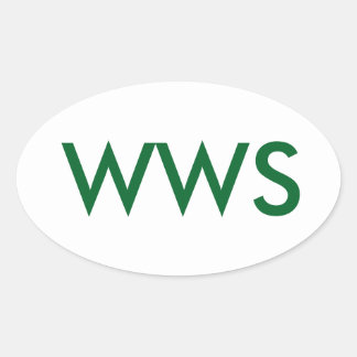 WWSか(WA WA SEGOWEA!) 楕円形シール