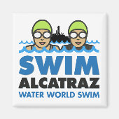 WWS Swim Alcatraz magnet マグネット (正面)