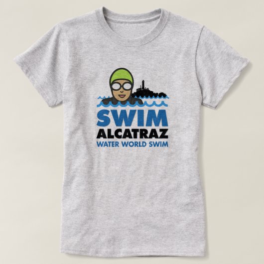 WWS Swim Alcatraz T-Shirt Tシャツ (デザイン正面)