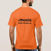 WWWの.musicのオレンジ Tシャツ (裏面)