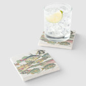 WWW魚石器 ストーンコースター (横)