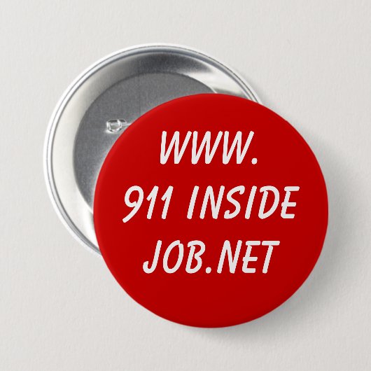 www.911 InsideJob.net 缶バッジ (正面&裏面)