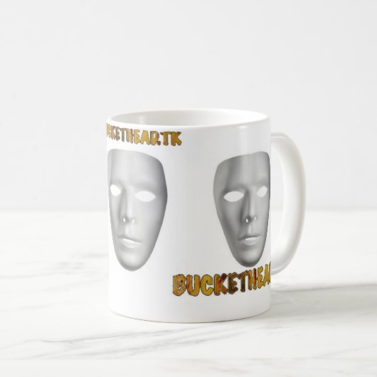 www.buckethead.tkのマグのデザイン#2 コーヒーマグカップ (正面右)