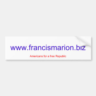www.francismarion.biz バンパーステッカー