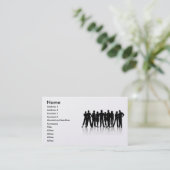 www_Garcya_us_humanシルエットベクトル、名前、... 名刺 (スタンド正面)