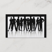 www_Garcya_us_humanシルエットベクトル、名前、... 名刺 (裏面)