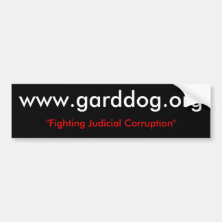 www.garddog.org、"戦いの司法堕落" バンパーステッカー