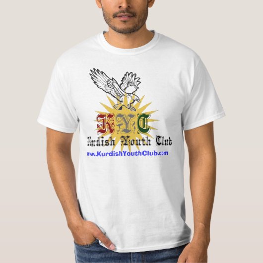 www.KurdishYouthClub… Tシャツ (正面)