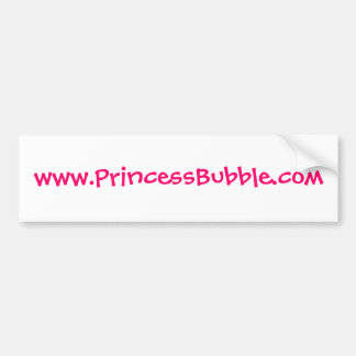 www.PrincessBubble.com バンパーステッカー