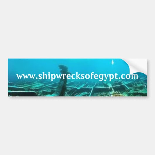 www.shipwrecksofegypt.com バンパーステッカー (正面)