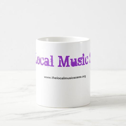 www.thelocalmusicscene.orgのローカル音楽場面 コーヒーマグカップ (中央)