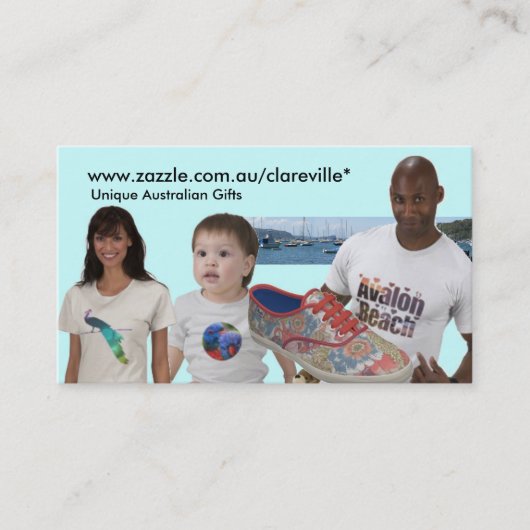www.zazzle.com.au/clareville* 名刺 (正面)