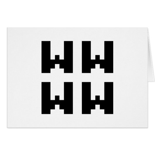 WWWW | LOLインターネ日本のットスラングのグリーティングカード (正面横)