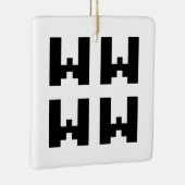 WWWW | LOLインターネ日本のットスラング セラミックオーナメント (右)