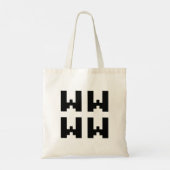 WWWW | LOLインターネ日本のットスラング トートバッグ (裏面)