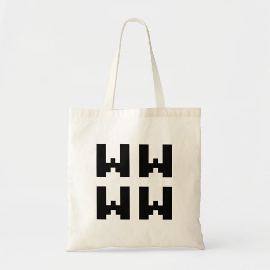 WWWW | LOLインターネ日本のットスラング トートバッグ (正面)