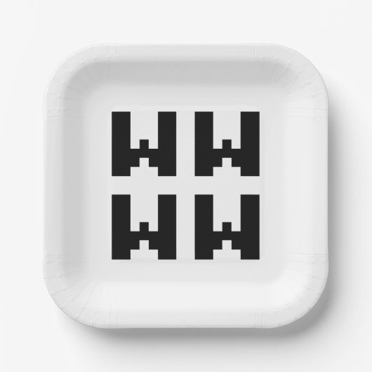 WWWW | LOLインターネ日本のットスラング ペーパープレート (正面)