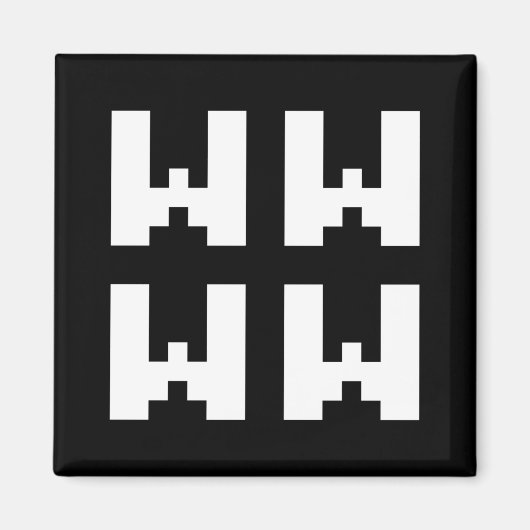 WWWW | LOLインターネ日本のットスラング マグネット (正面)