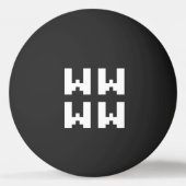 WWWW | LOLインターネ日本のットスラングPing Pong Ball 卓球ボール (裏面)