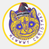 WWWYクリスマスステッカー ラウンドシール (正面)