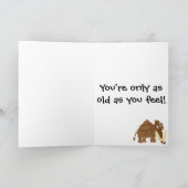 WX-おもしろいなマンモスの原住民の芸術 カード (内部)