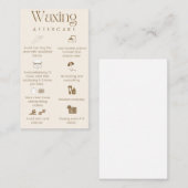 Wxingアフターケアカード 名刺 (正面/裏面)