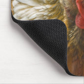 Wyandotteの金ひもで締められた雌鶏 マウスパッド (コーナー)