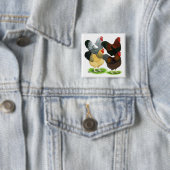 Wyandotte:  オンドリの類別 缶バッジ (インサイチュ)