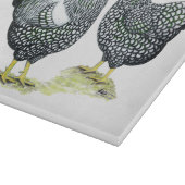 Wyandottesは組を銀ひもで締めました カッティングボード (角)