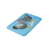 Wyandottesは組を銀ひもで締めました バスマット (アングル)